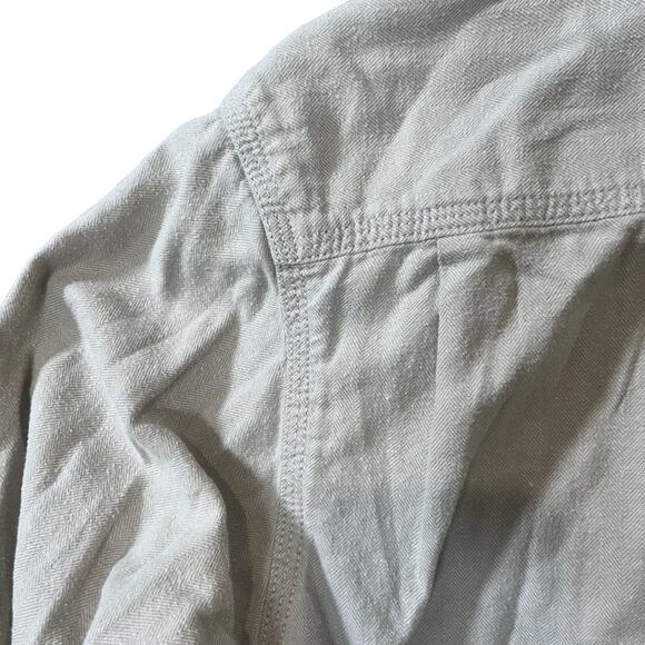 The North Face Khaki Long Sleeve Front Pockets Button Down Shirt Mens Size Med - Picture 8 of 8